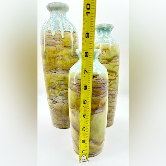 Apropos Home Collection Vase Pottery Decor Jugs, Set of 3, Earthy Organic tones - Picture 7 of 9